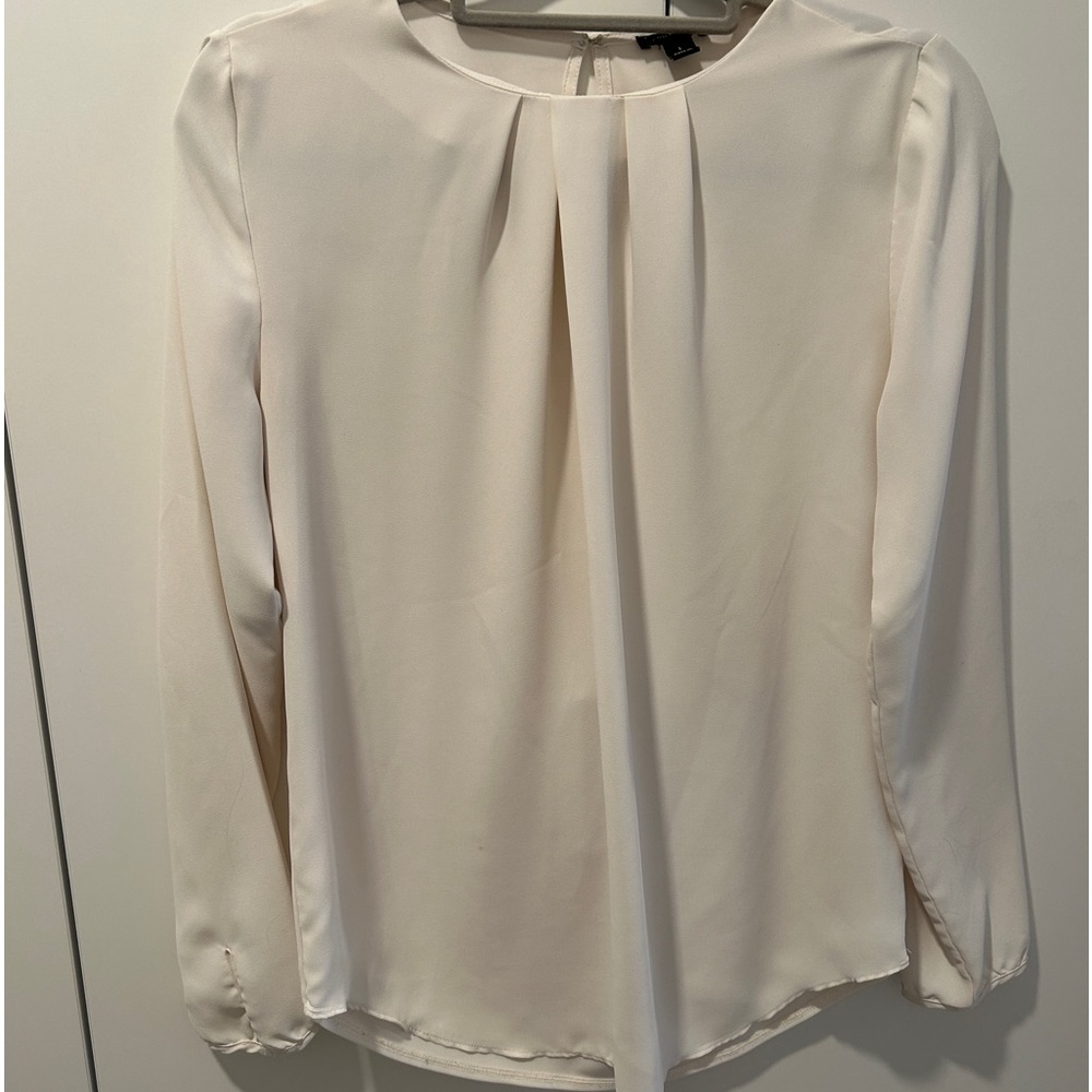 Ann Taylor Cream Blouse size small